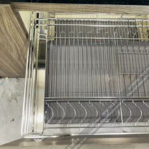 Giá Xoong Bát Đa Năng INOX304 Kitchen Go Ray Giảm Chấn 9 bat det kitchen