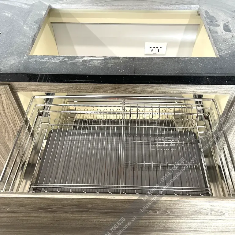 Giá Xoong Bát Đa Năng INOX304 Kitchen Go Ray Giảm Chấn 20 Giá Xoong Bát Đa Năng INOX304 KitchenGo