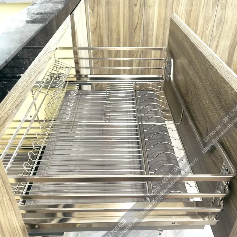 Giá Xoong Bát Đa Năng INOX304 Kitchen Go Ray Giảm Chấn 19 Giá Xoong Bát Đa Năng INOX304 KitchenGo