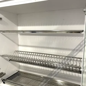 Kệ Chén Cố Định Chữ V 3 Tầng INOX304 Tủ Bếp Trên 15 chu v6 1