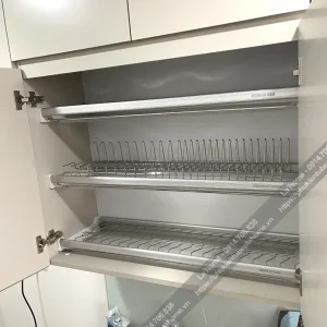 Kệ Chén Cố Định Khung Nhôm Kitchen Go 3 Tầng INOX304 16 khung nhom kitchen 1