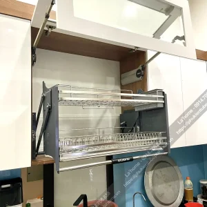 Giá Bát Nâng Hạ Kitchen Go INOX304 Nan Dẹt 2024 13 nang ha kitchengo11