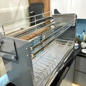 Giá Bát Nâng Hạ Kitchen Go INOX304 Nan Dẹt 2024 15 nang ha kitchengo8 1