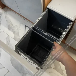 Thùng Rác 2 Ngăn Tủ Bếp Kitchen Go Dung Tích 20L 10 thung rac 2 ngan kitchen3