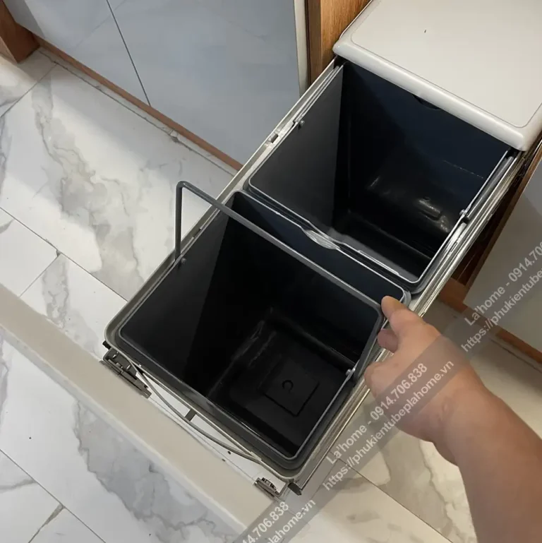 Thùng Rác 2 Ngăn Tủ Bếp Kitchen Go Dung Tích 20L 18 Thùng Rác 2 Ngăn Tủ Bếp KitchenGo