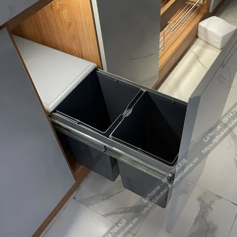 Thùng Rác 2 Ngăn Tủ Bếp Kitchen Go Dung Tích 20L 16 Thùng Rác 2 Ngăn Tủ Bếp KitchenGo