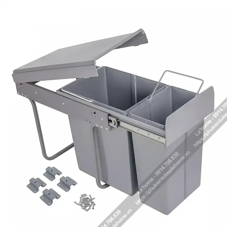 Thùng Rác 2 Ngăn Kitchen Ray Trượt Giảm Chấn 15 Thùng Rác 2 Ngăn Kitchen