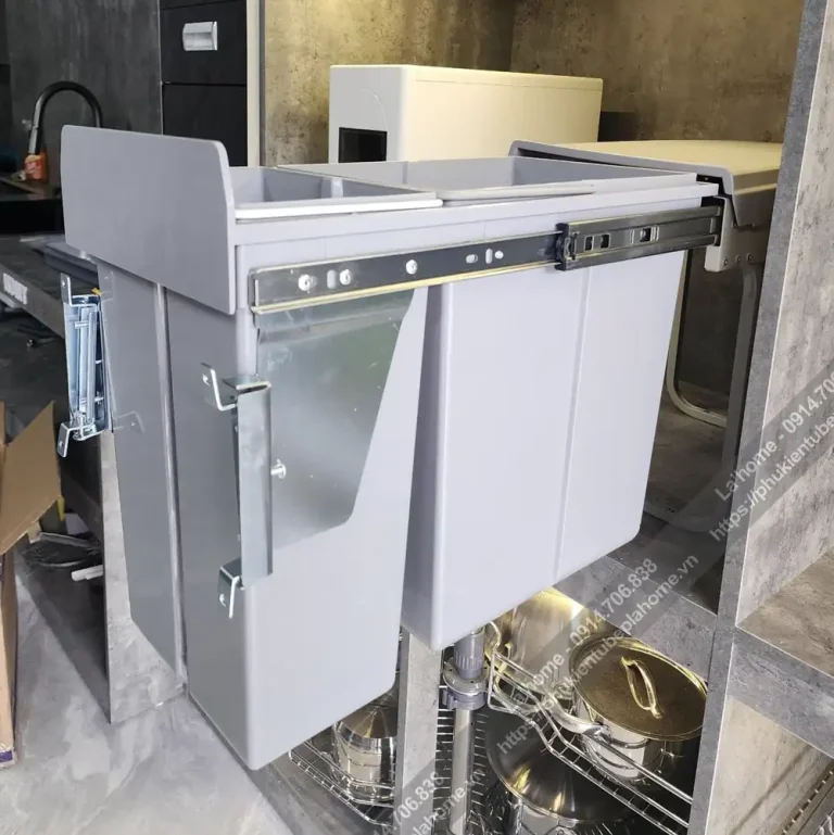 Thùng Rác 2 Ngăn Kitchen Ray Trượt Giảm Chấn 17 Thùng Rác 2 Ngăn Kitchen