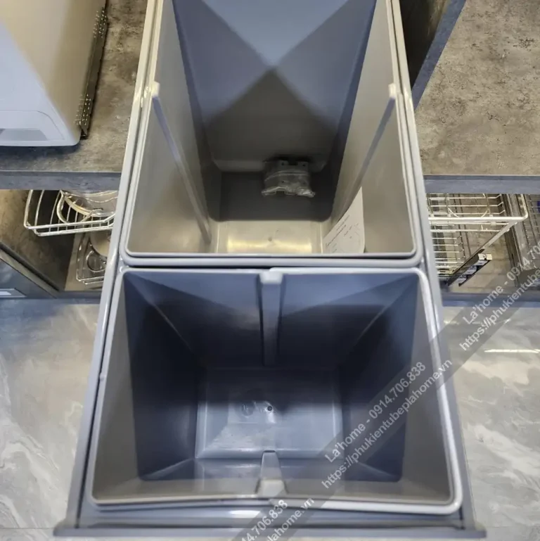 Thùng Rác 2 Ngăn Kitchen Ray Trượt Giảm Chấn 16 Thùng Rác 2 Ngăn Kitchen