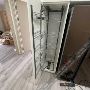 Tủ Đồ Khô 6 Tầng 12 Ngăn Nan Tròn INOX304 Cao Cấp 18 tu do kho nan tron6