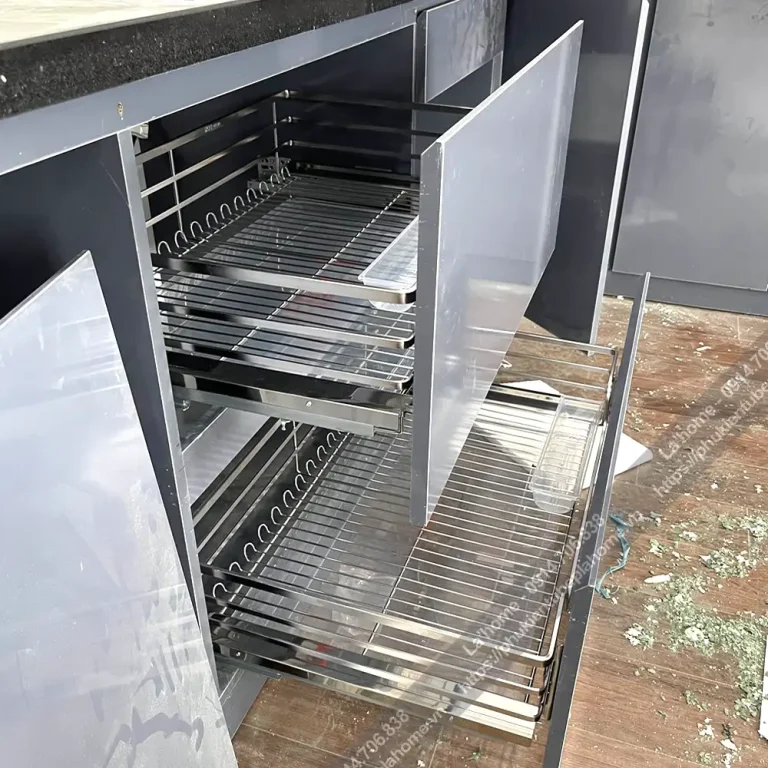 Giá Để Xoong Nồi Tủ Dưới INOX304 Là Gì? 2 xoong noi taki8