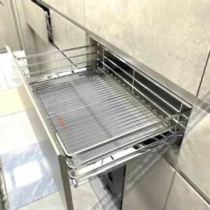 Giá Để Xoong Nồi Tủ Bếp Celaeno INOX304 Có Ray Giảm Chấn